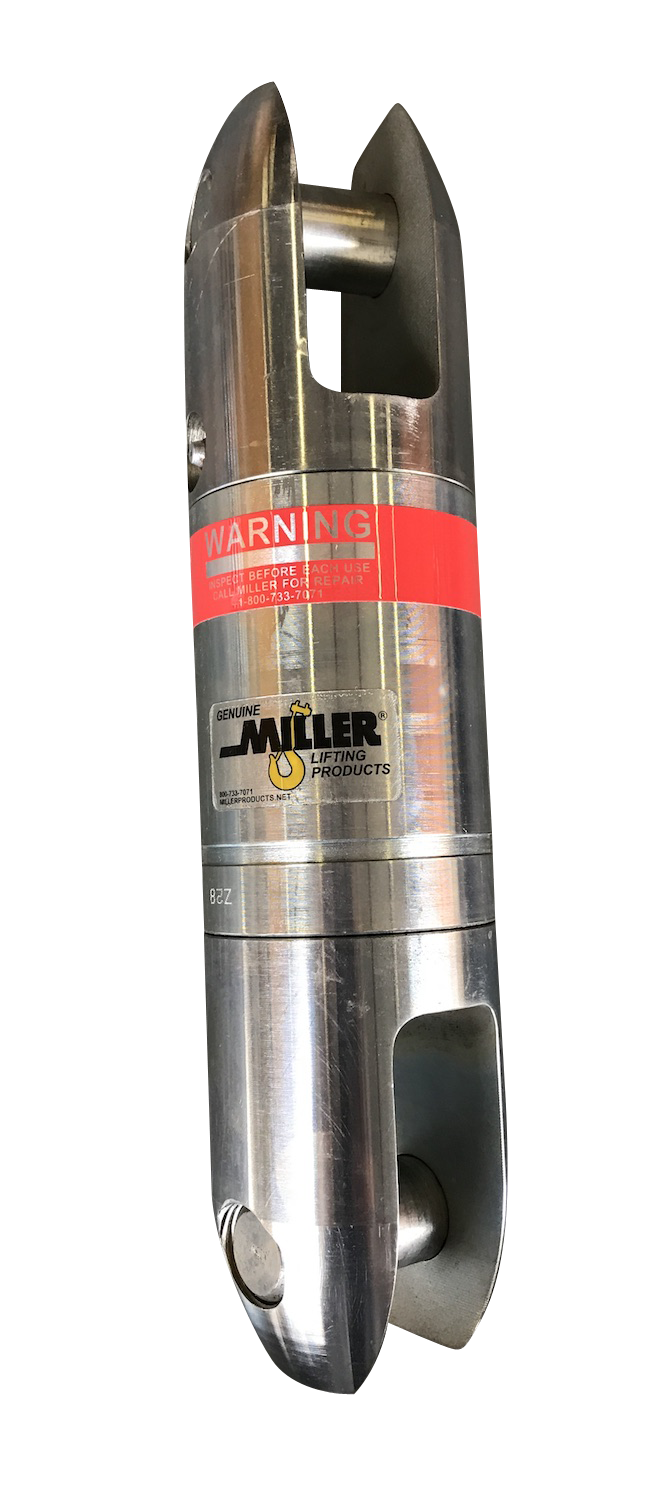 Miller Angular Contact Ball Bearing Swivel Model EE-414 Bullet to Bullet WLL 8.5 tons