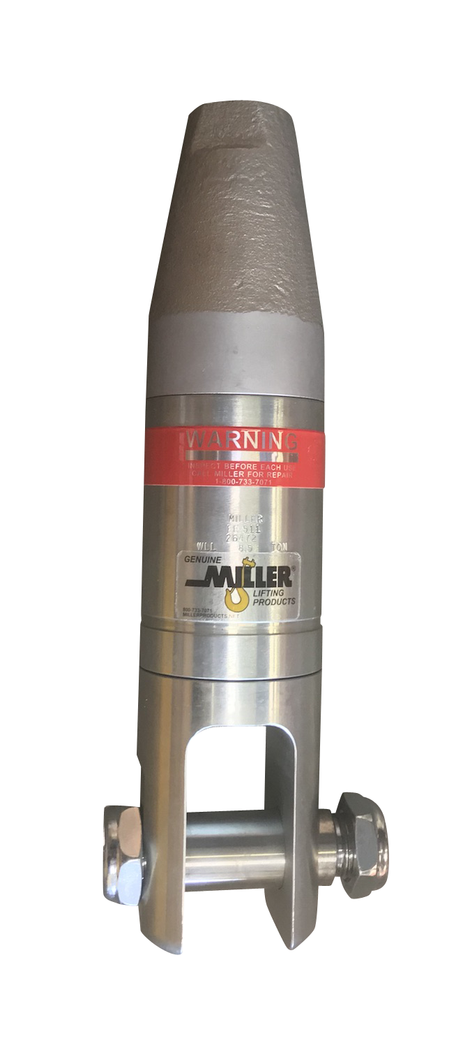 Miller Angular Contact Ball Bearing Swivel Model D-511 Socket to Jaw WLL 5 tons