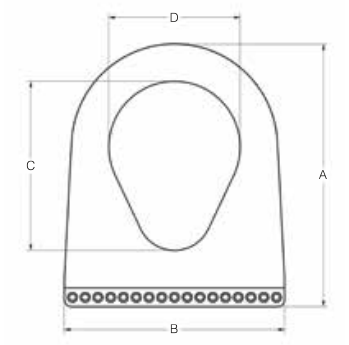 6" WIRE MESH TRIANGLE 7,200# WLL VERTICAL (17917)