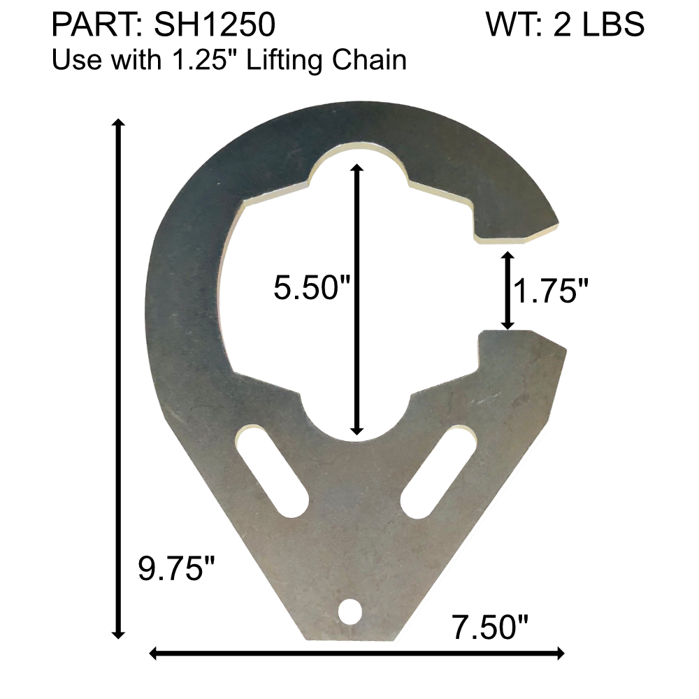 1.25 Inch Sling Hook (Steel) (SH1250)