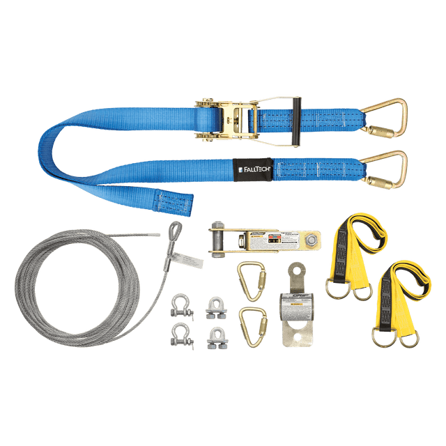 60' SteelGrip Plus™ Temporary Cable HLL System with Web Pass-through Anchors (60260AR)