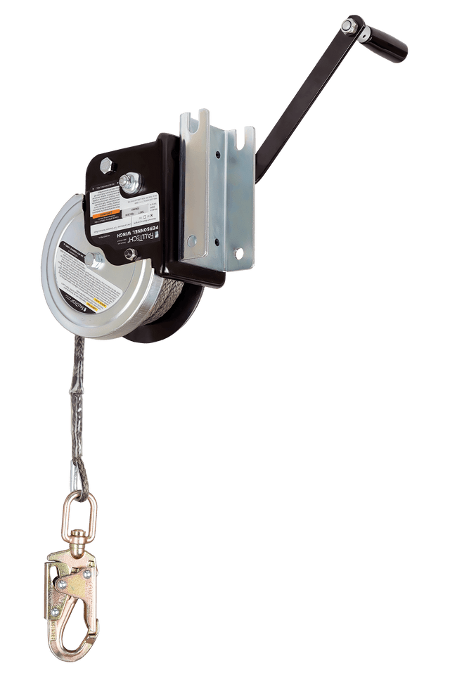 60' FallTech® Personnel Winch for Tripods and Davits with Technora® Rope (7297T)