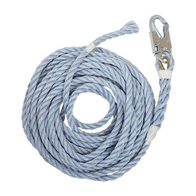 50' Construction-Grade Vertical Lifeline with Taped End (8149T)