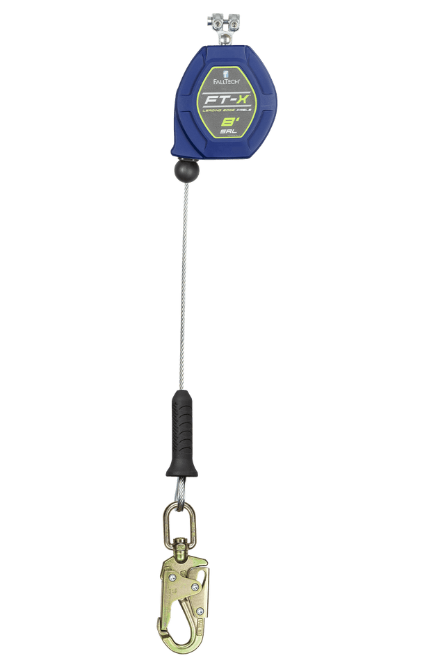 8' FT-X™ Cable Class 2 Leading Edge Personal SRL-P, Replacement-leg with Steel Swivel Snap Hooks with SpeedLink™ (82808RP2)