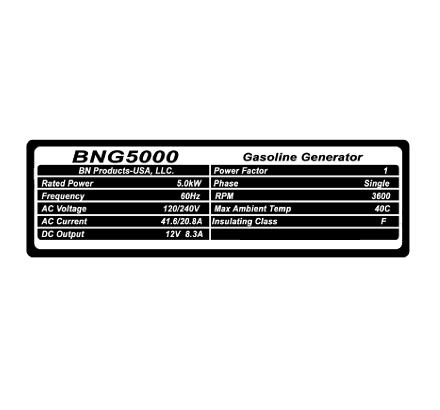BNG5000 Gas Generator