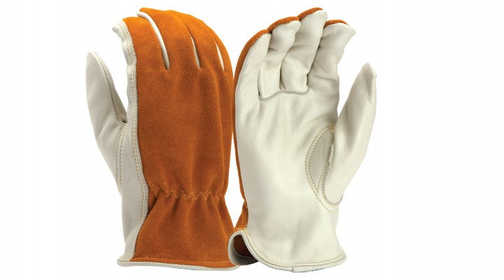 Cow Leather Driver Split Back Kevlar Keystone Thumb- Small (GL2008KS) Per 1