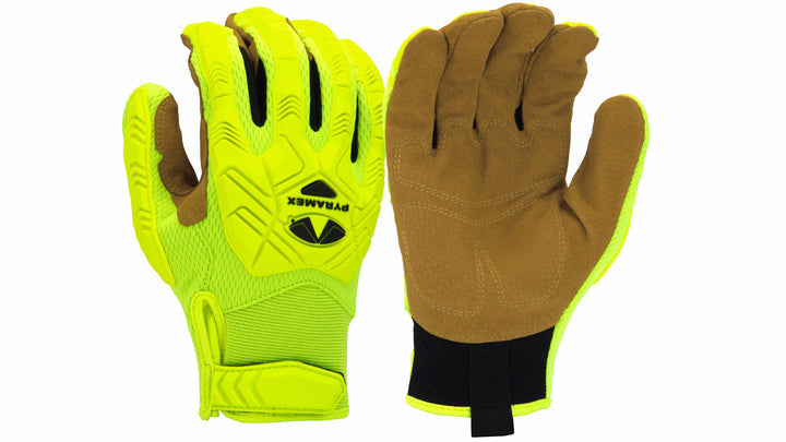Gloves TPR Leather Palm Hook&Loop Large (GL202HTL) Per 1