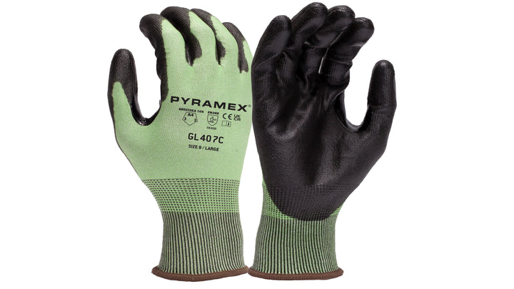 Polyurethane Glove - 18g A4 HPPE Touchscreen- size Medium (GL407CM) Per 12