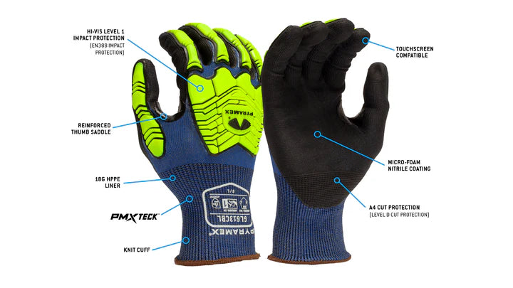 Nitrile 18G A4 TouchScreen Impact1- size Small (GL613CBS) Per 12
