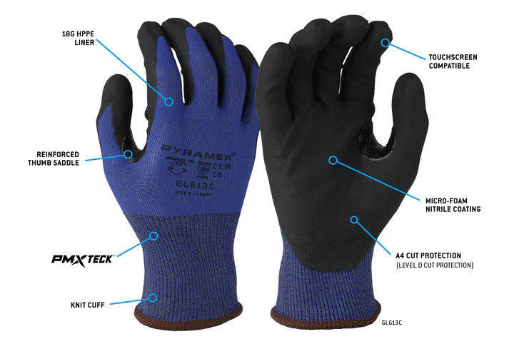 Glove Nitrile 18G A4 TouchScreen 2XL (GL613CX2) Per 12