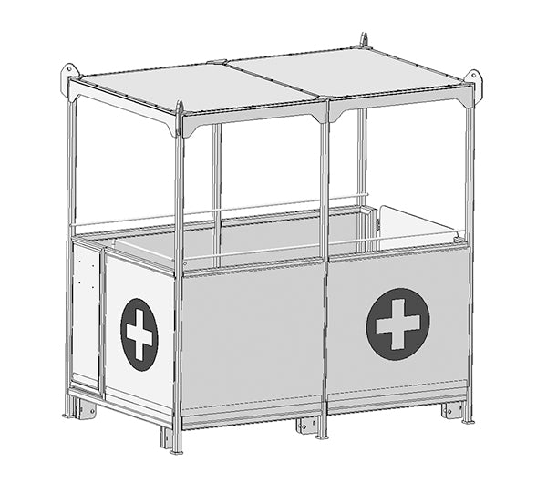 2,000# RESCUE PERSONNEL BASKET 60" x 94" (25935)