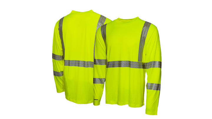 Lime Lng Slv Pullover Shirt ANSI - Lime - X4 (RLP110X4) Per 5