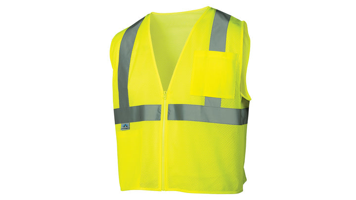 Lime SAFETY VEST - HI-VIS LIME - SELF-EXTINGUISHING - SIZE SMALL (RVZ2110SES) Per 5