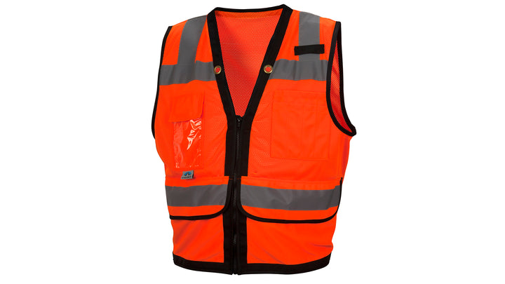 Orange/Black Hi-Vis Orange with Black Trim and Zipper - Size 4X Large (RVZ2820X4) Per 5