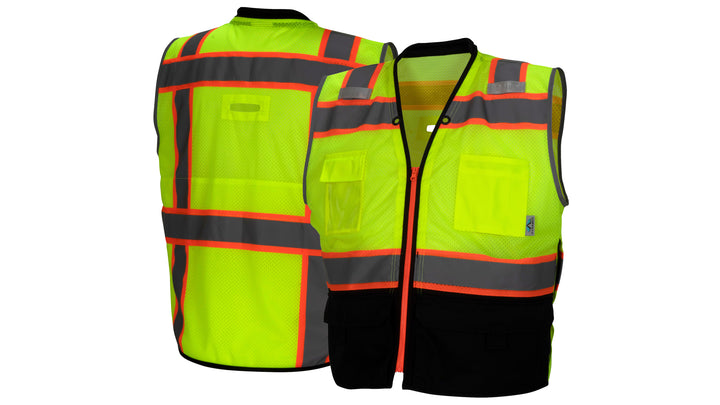 Lime Class 2 Vest - Lime - X3 (RVZ4610BX3) Per 1