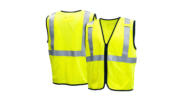 Lime Class 2 - Mesh FR Vest w/ Zipper - Lime -2X Large (RVZ5210FRX2) Per 1
