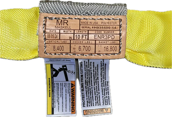 Yellow Round Sling WLL 8,400 lbs