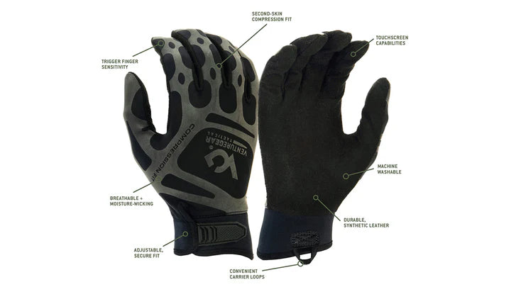 VG Tactical Comprss Training H&L Black Extra Large (VGTG10BXL) Per 1