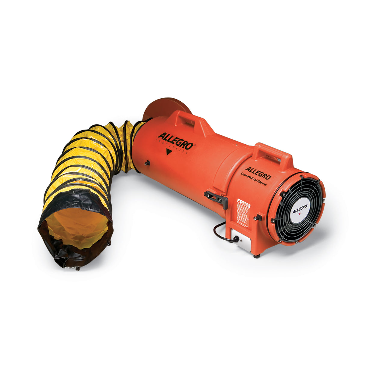 8" Axial DC Plastic Blower w/ Canister & 50’ Ducting, 38 lbs. (9536-50)