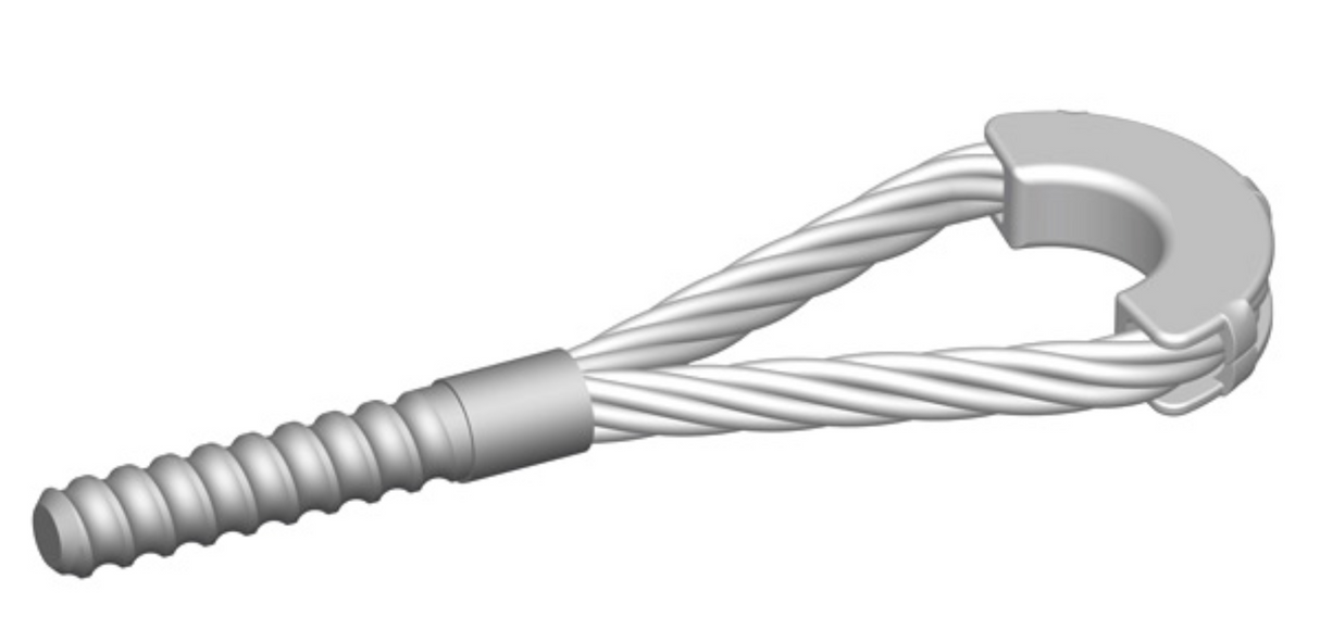 3/4" Coil Thread lifting loop