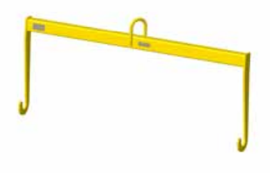 2,000# 36" ROLL LIFTING BEAM 50" INSIDE LENGTH (20715)