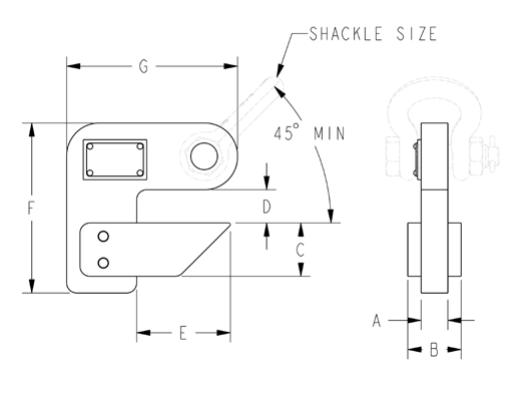 17,000# LOAD HOOKS SOLD IN PAIRS / RATED AS PAIR (26217)
