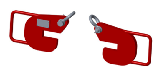 10,000# PIPE LIFTING HOOKS SOLD IN PAIRS / RATED AS PAIR (16194)