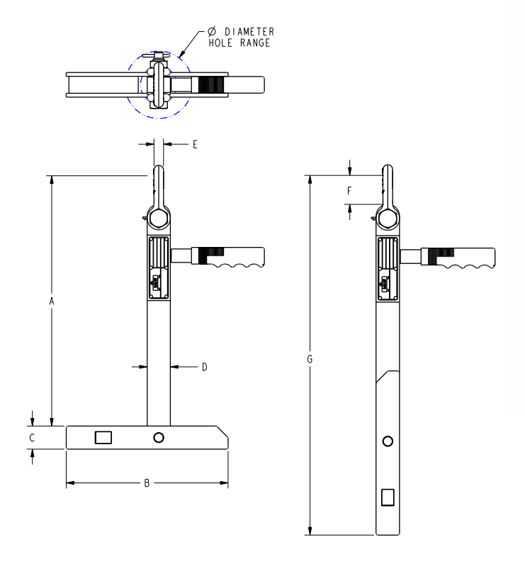 PIPE LIFTER TOGGLE 10,000 LB WLL 3.25"-5.50" (24995)