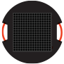 36" x2" Round SafetyTech Pad with Interlocking Pyramids (PSC-DR36-2)