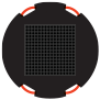 48" x2" Round SafetyTech Pad with Interlocking Pyramids (PSC-DR48-2)