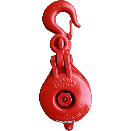 Ropemaster 3.25T 6" Full Sided Block with SWIVEL HOOK