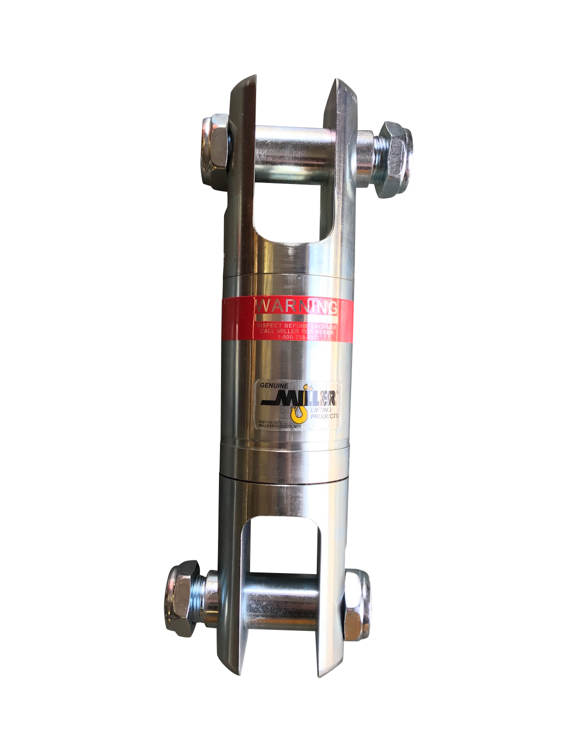 Miller Angular Contact Ball Bearing Swivel Model B-111 Jaw to Jaw WLL 1.5 tons