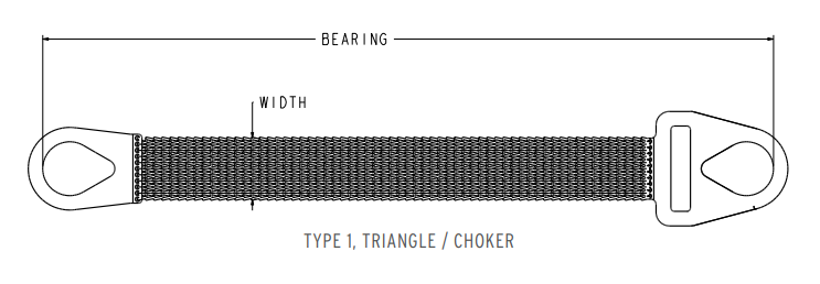 2" Tri-Cho Wire Mesh Sling (WMTC2)