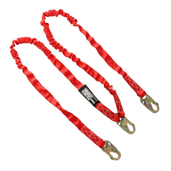 LANYARD 6 FT. INTERNAL SHOCK, SMALL HOOKS. DOUBLE LEG.