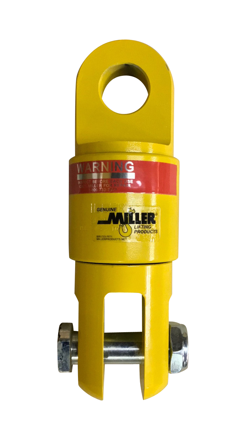 Miller Econo-Link Thrust Bearing Swivel Model 10E281 Eye to Jaw WLL 10 tons