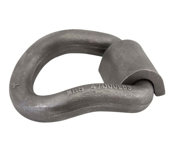 1" Weld-on  Bended D-ring.. WLL 15587 LBS