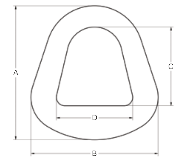 6" 2-PLY STEEL TRIANGLE BREAK STRENGTH 84,000# (11458)