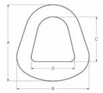 4" ALUMINUM TRIANGLE BREAK STRENGTH 33,500# (11471)