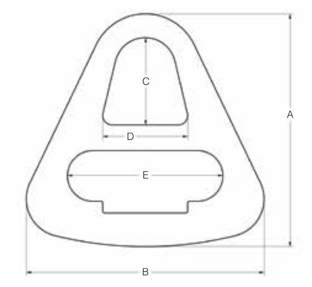 2" 4-PLY STEEL TRIANGLE BREAK STRENGTH 62,000# (14476)