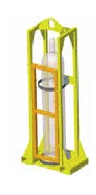 500# 1-TANK BOTTLE LIFTER WITH STRAPS AND LOCKING DOORS (20199)