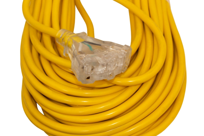 100 ft. 12/3 Heavy Duty Indoor/Outdoor Extension Cord WITH LIGHT (29-EC12100T)