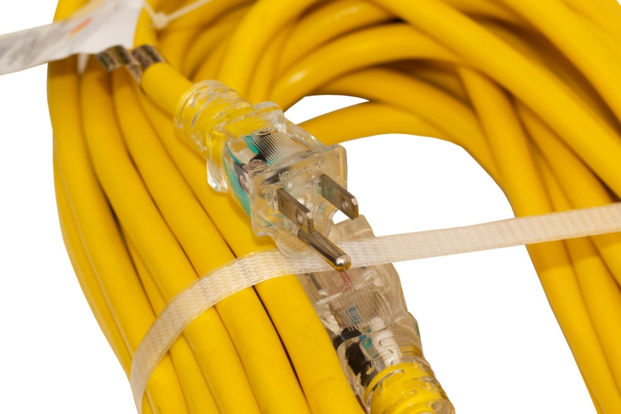 50 ft. 12/3 Heavy Duty Indoor/Outdoor Tri Tap Extension Cord WITH LIGHT (29-EC1250T)