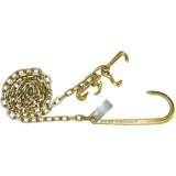 5/16" x 10' chain with 15" J hook on one end; Grab and Combo T & Mini J Hook on other end (32036P)
