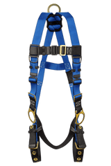 Contractor 3D Standard Non-belted Full Body Harness, Tongue Buckle Leg Adjustment (7018)