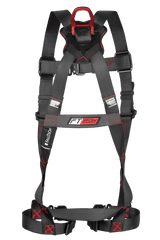 FT-Iron 1D Standard Non-Belted Full Body Harness, Quick Connect Buckle Leg Adjustment (8141)