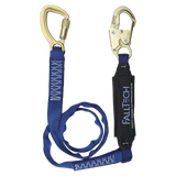 6' WrapTech® Energy Absorbing Lanyard, Single-leg with Steel 5k Tie-back Carabiner (8241)