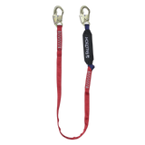 6' Ironman® 12' free fall Energy Absorbing Lanyard, Single-leg with Steel Snap Hooks (8247B)