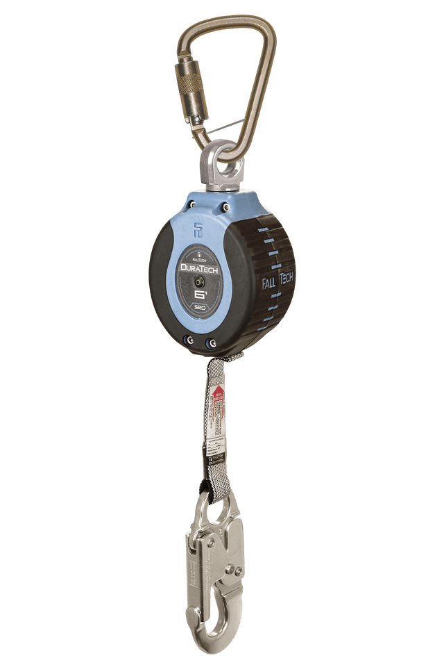 6' DuraTech® Personal SRL with Aluminum Snap Hook, Includes Steel Dorsal Connecting Carabiner (82706SB4)