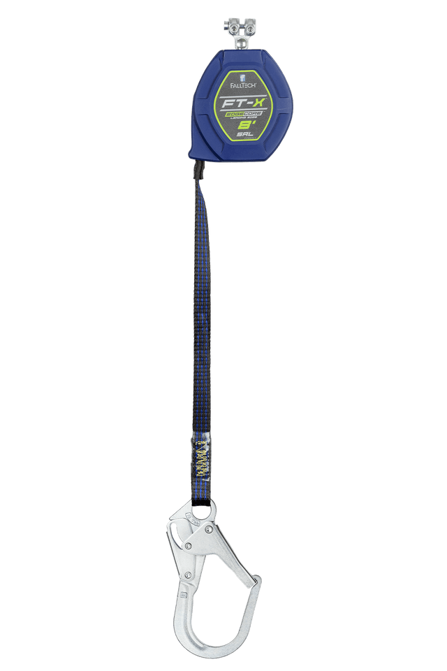 8' FT-X™ EdgeCore™ Class 2 Leading Edge Personal SRL-P, Replacement-leg with Steel Rebar Hooks with SpeedLink™ (84108RP3)