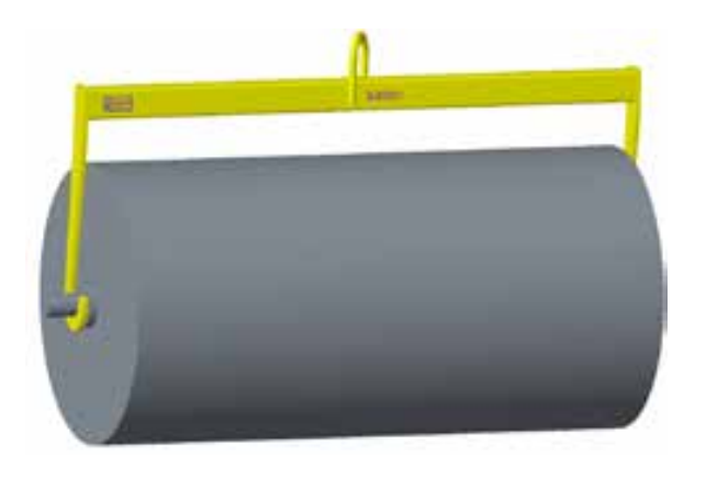 10,000# 36" ROLL LIFTING BEAM 22" - 76" INSIDE LENGTH (20786)